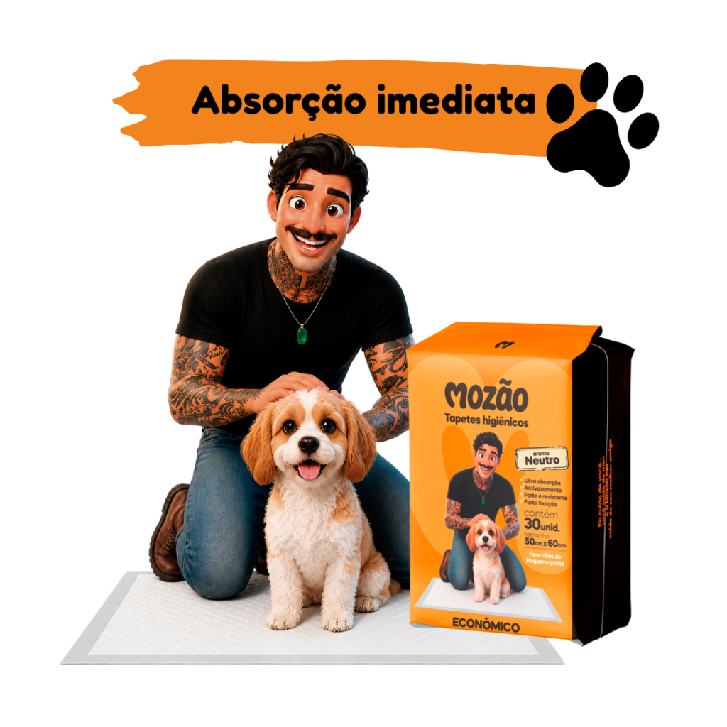 Kit Tapete Higiênico Mozão Aroma Neutro 50cmx60cm 90 Unidades · foto 2