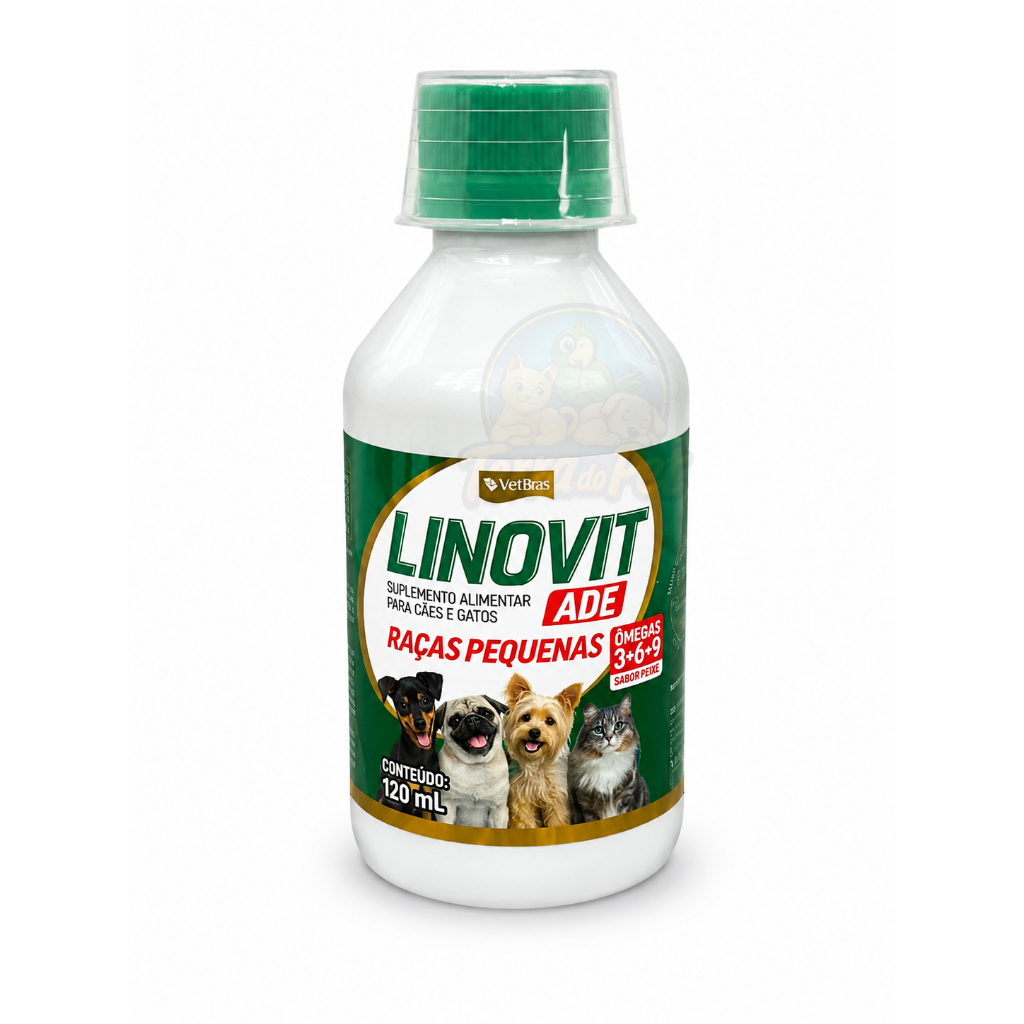 Linovit ADE Raças Pequenas 120ml Suplemento