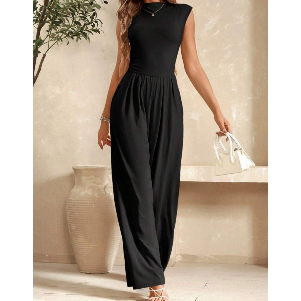 Macacão Feminino Pantalona Regata Elegante Estilo Casual Confortável