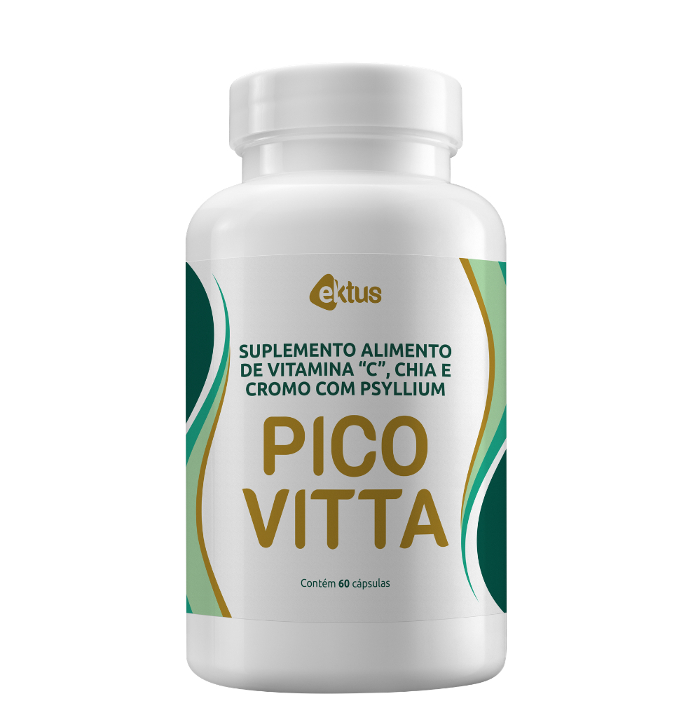 Pic Vitta Ektus 60 Cápsulas – Vitamina C, Chia, Cromo e Psyllium