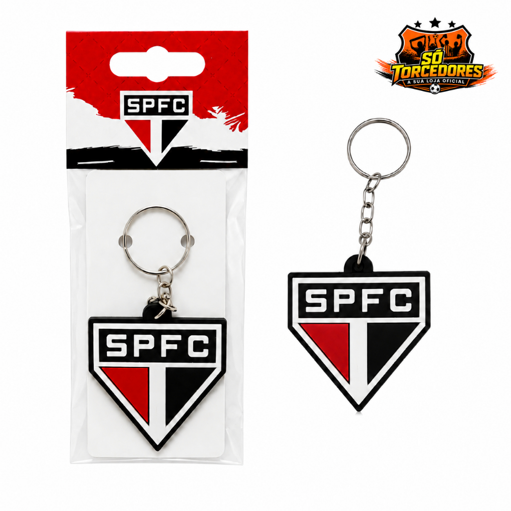 CHAVEIRO DE BORRACHA ESCUDO OFICIAL -ORIGINAL São Paulo