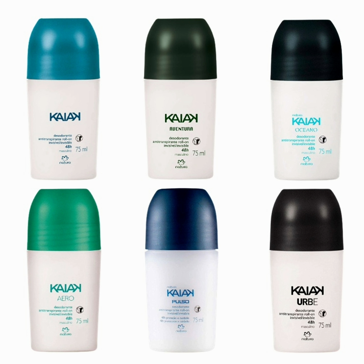 Desodorante Roll-on Natura Masculino Feminino Antitranspirante Homem Kaiak Luna Humor — imagem 2 de 2