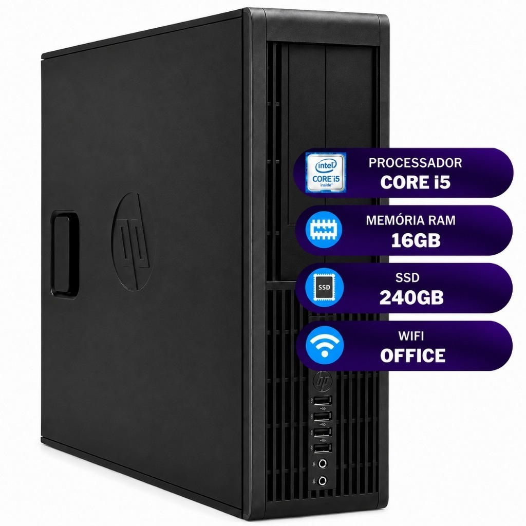 CPU HP Compaq 8300 i5 3ª Geração | 16GB | SSD 240GB -DDR3