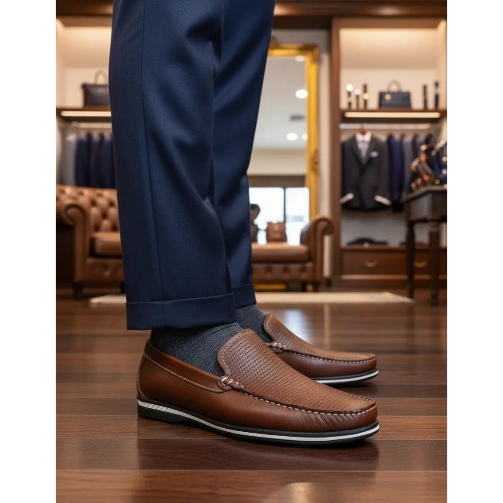 Mocassim Democrata Ted Couro Legítimo Masculino Original Com Nota Fiscal e Garantia