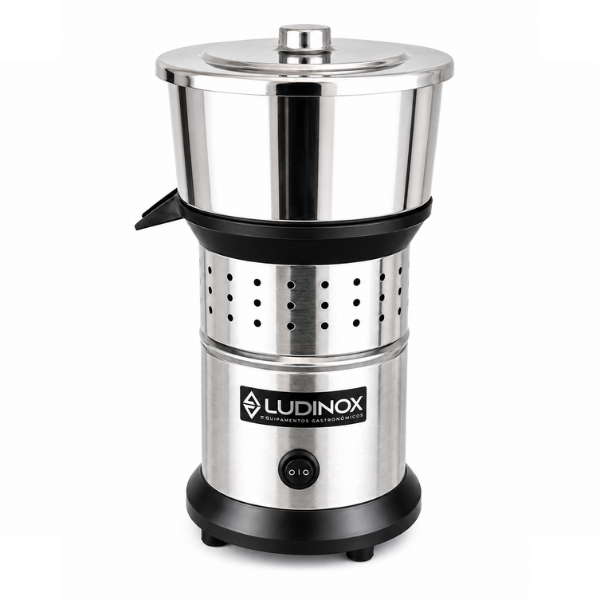 Espremedor Extrator Industrial De Sucos Laranja Limão Frutas Inox Copo 1 Litro Bivolt