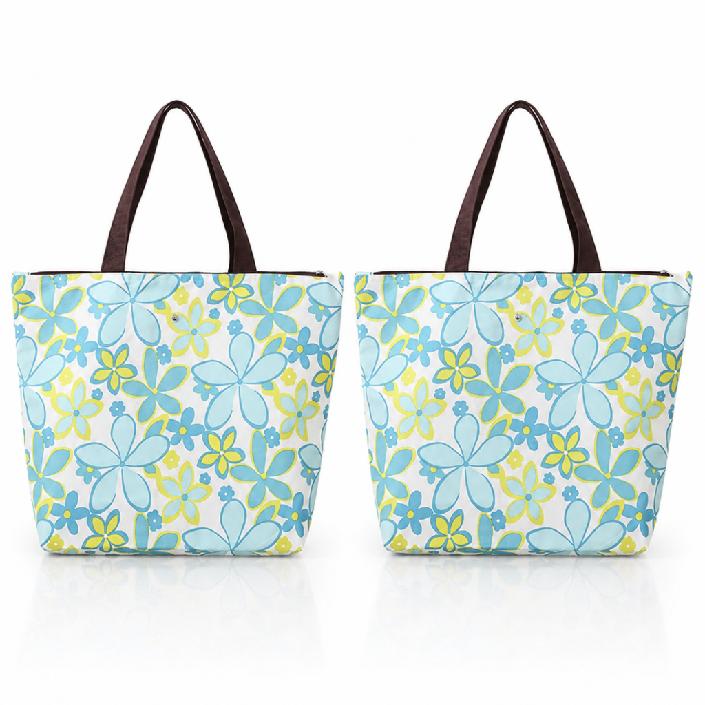 Bolsas Para Feira Compras Mercado Dobrável Grande Oxford 600D Resistente Kit 2 Unidades