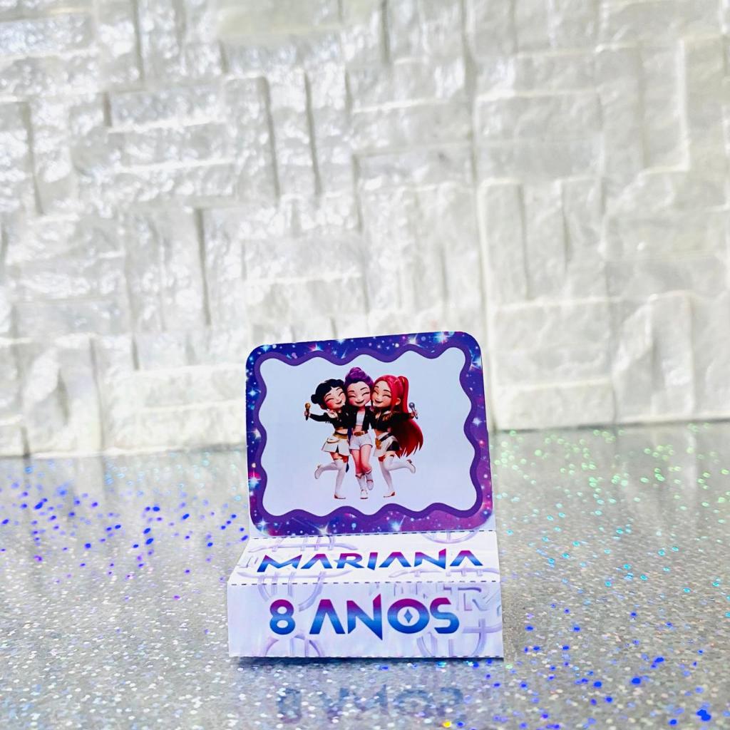 Kit Porta Bis Guerreiras do KPOP Personalizado Lembrancinha de Festa Infantil Aniversário