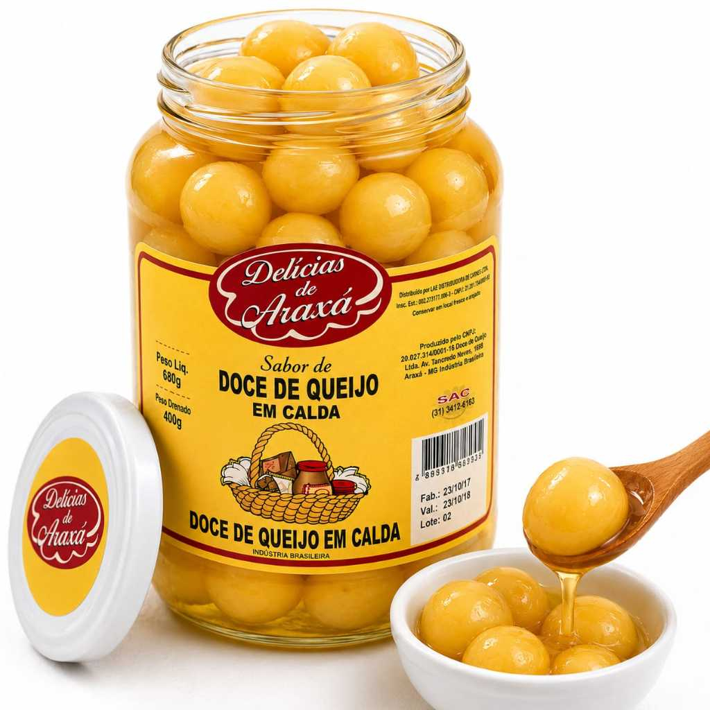 Doce de Queijo em Calda Famoso Ameixinha