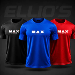 Kit com 3 Camisas Dry Fit "Max Titanium" Ultra Fit Para Treino Academia e Esportes