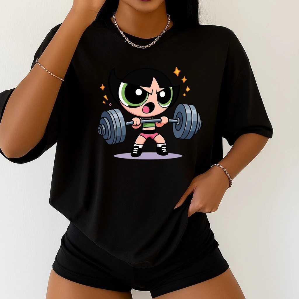 Camiseta Feminina Oversized MENINAS SUPER PODEROSA – Algodão Macio e Confortável Estampada