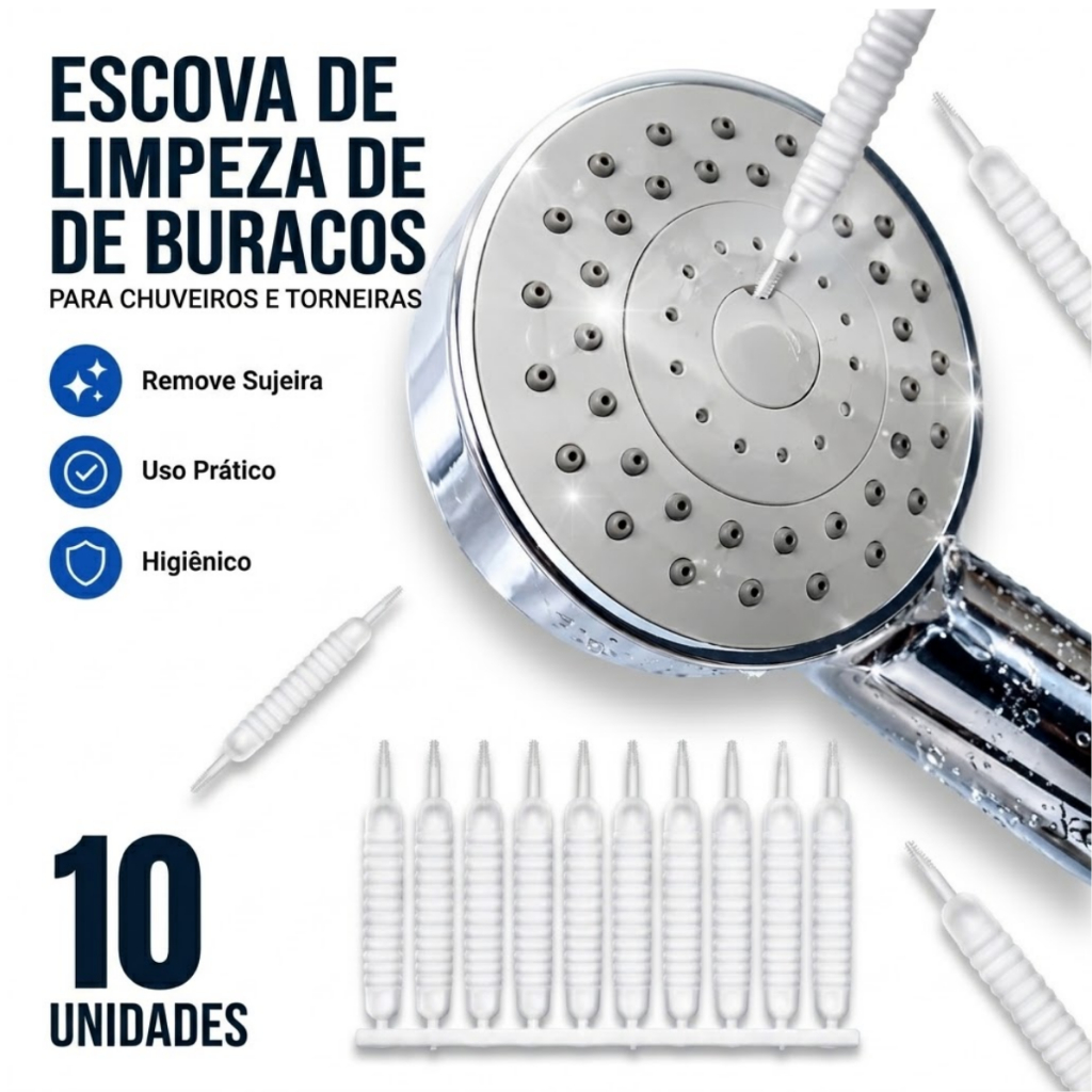 Escova Desentope Chuveiro Limpador Celular Mini Escova De Limpeza Limpa Furo Escova chuveiro