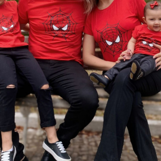Camiseta Feminina ou Masculino Personalizado Adulto ou Infantil Homem Aranha. Trevix! .