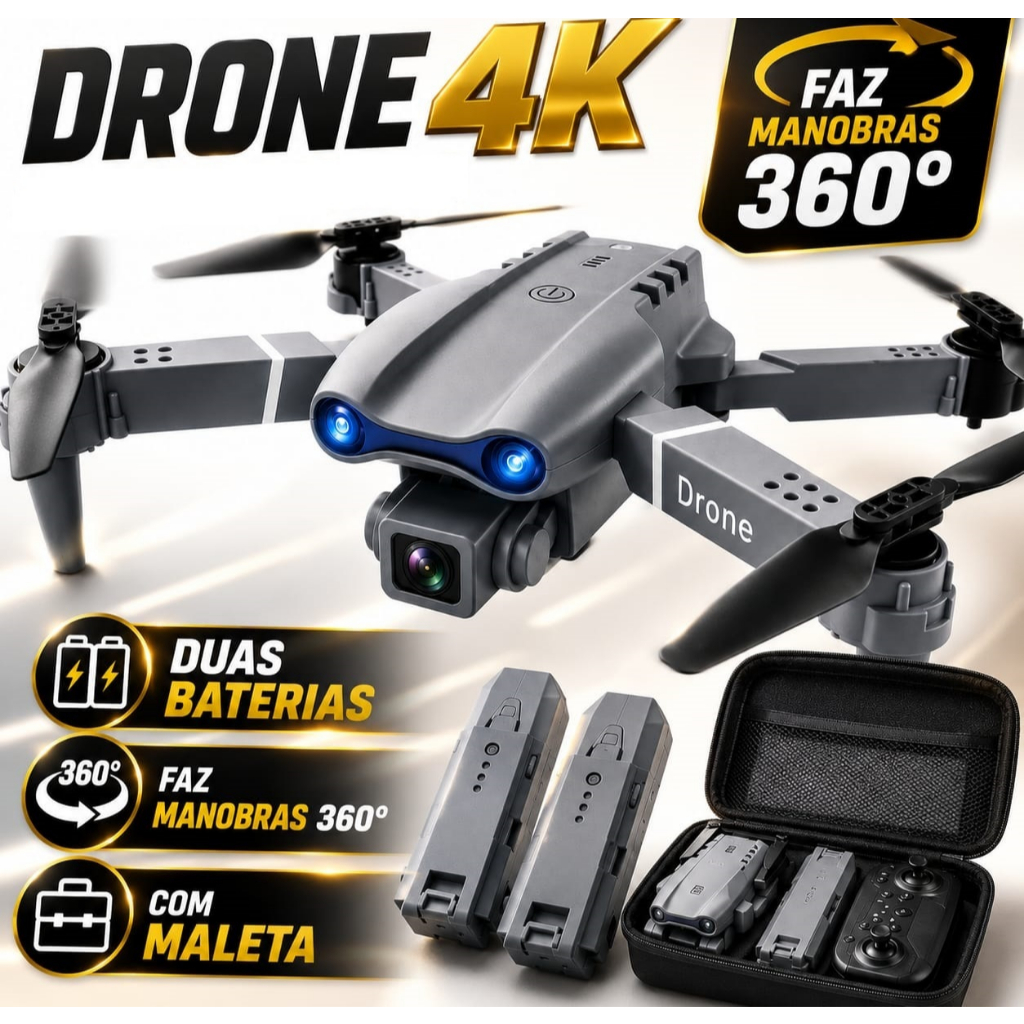 Drone com câmera | Mini Drone Pro WIFI FPV Com Câmera RC Toy 4K Quadcopter Dobrável Em Ângulo HD