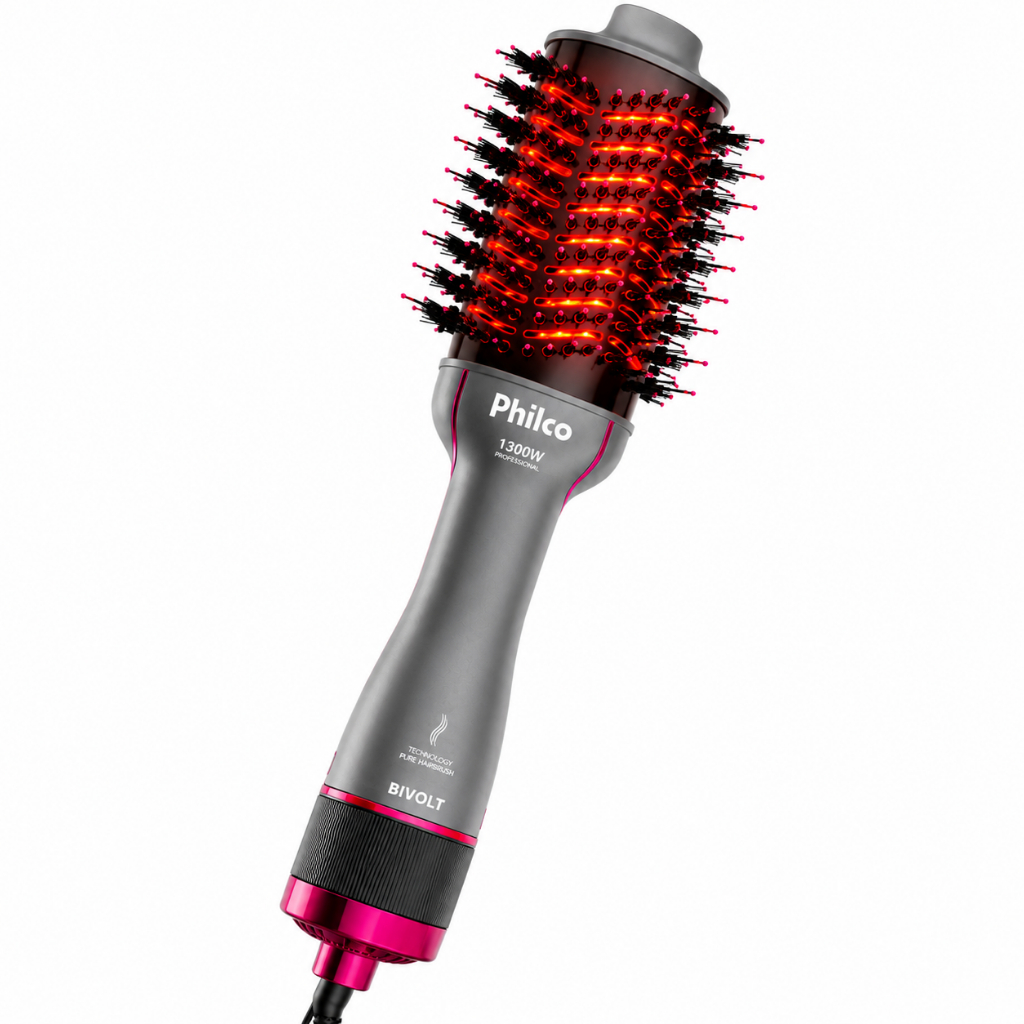 Escova Secadora Philco 4 Em 1 Com Tecnologia Infrared