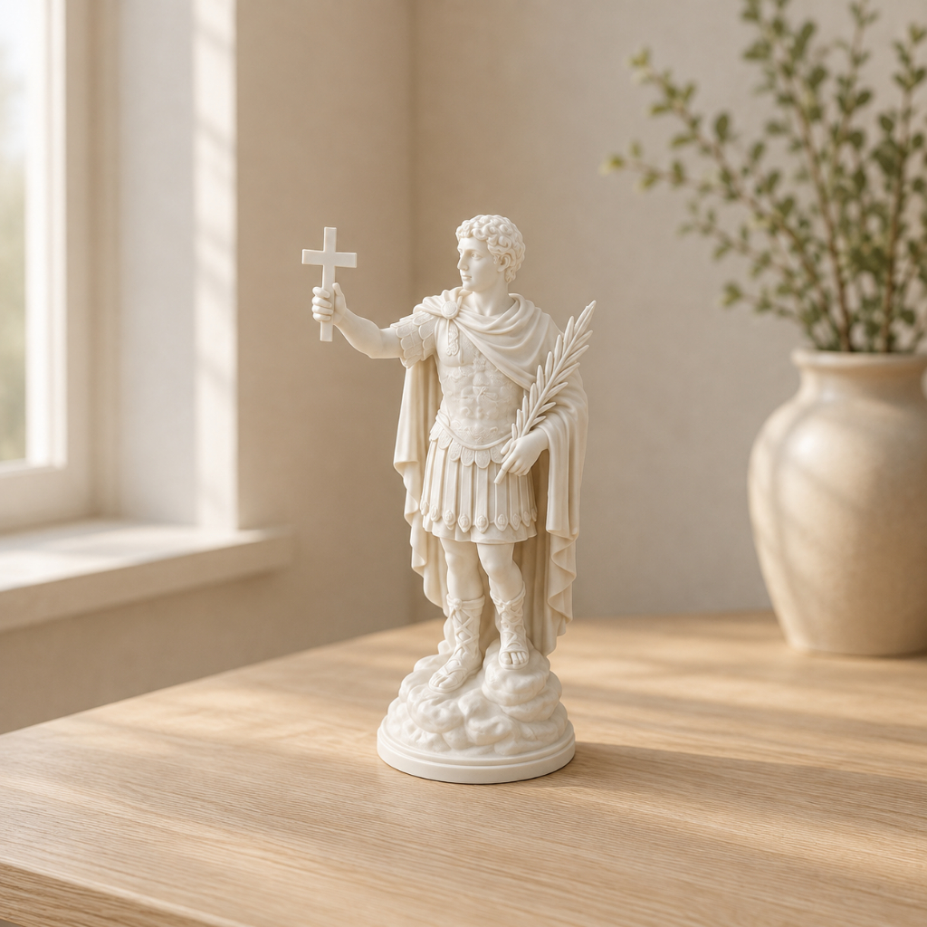 Santo Expedito Imagem Católica Religiosa Decorativa para Altar Cantinho de Oração Presente