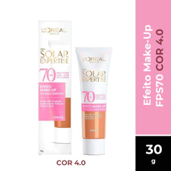 PROTETOR SOLAR EXPERTISE EFEITO MAKE-UP FPS70 COR 4.0 LORÉAL PARIS 30G