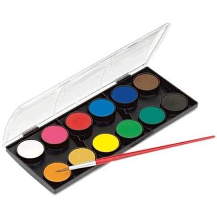 AQUARELA EM PASTILHA COM ESTOJO – 12 CORES – 19.0012 – UNITÁRIO · foto 2