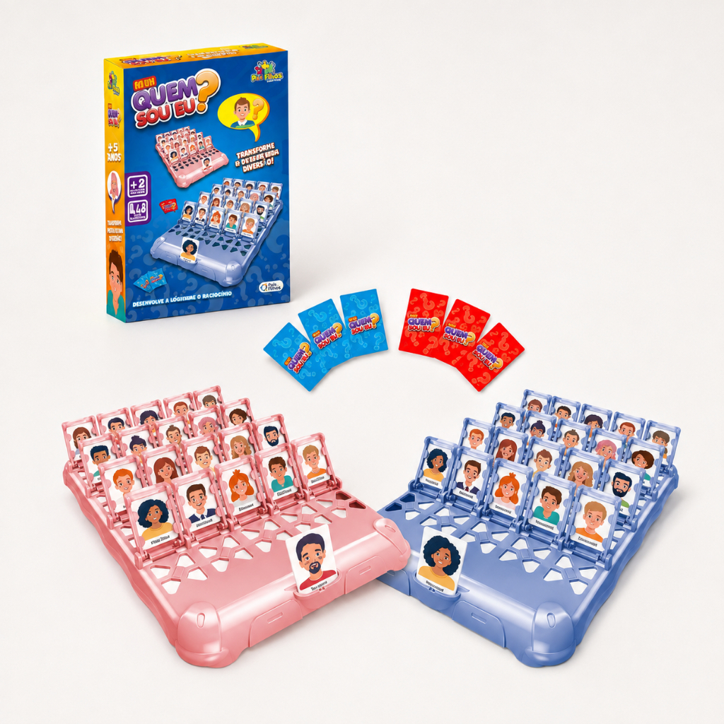 Jogo Quem Sou Eu – Diversão em Família 17x12cm 🎲