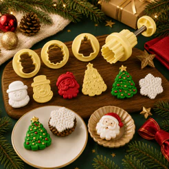 Moldes Ejetor Max Natal Papai Noel Pinheiro Para Festas Eventos Doces e Brigadeiros Blue Star