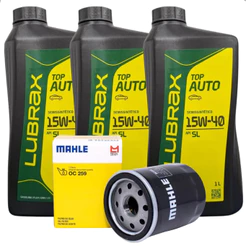 Kit Filtro E 3 Óleos Lubrificante Lubrax 15w40 Semissintético