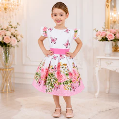 Vestido Jardim Encantado Flores