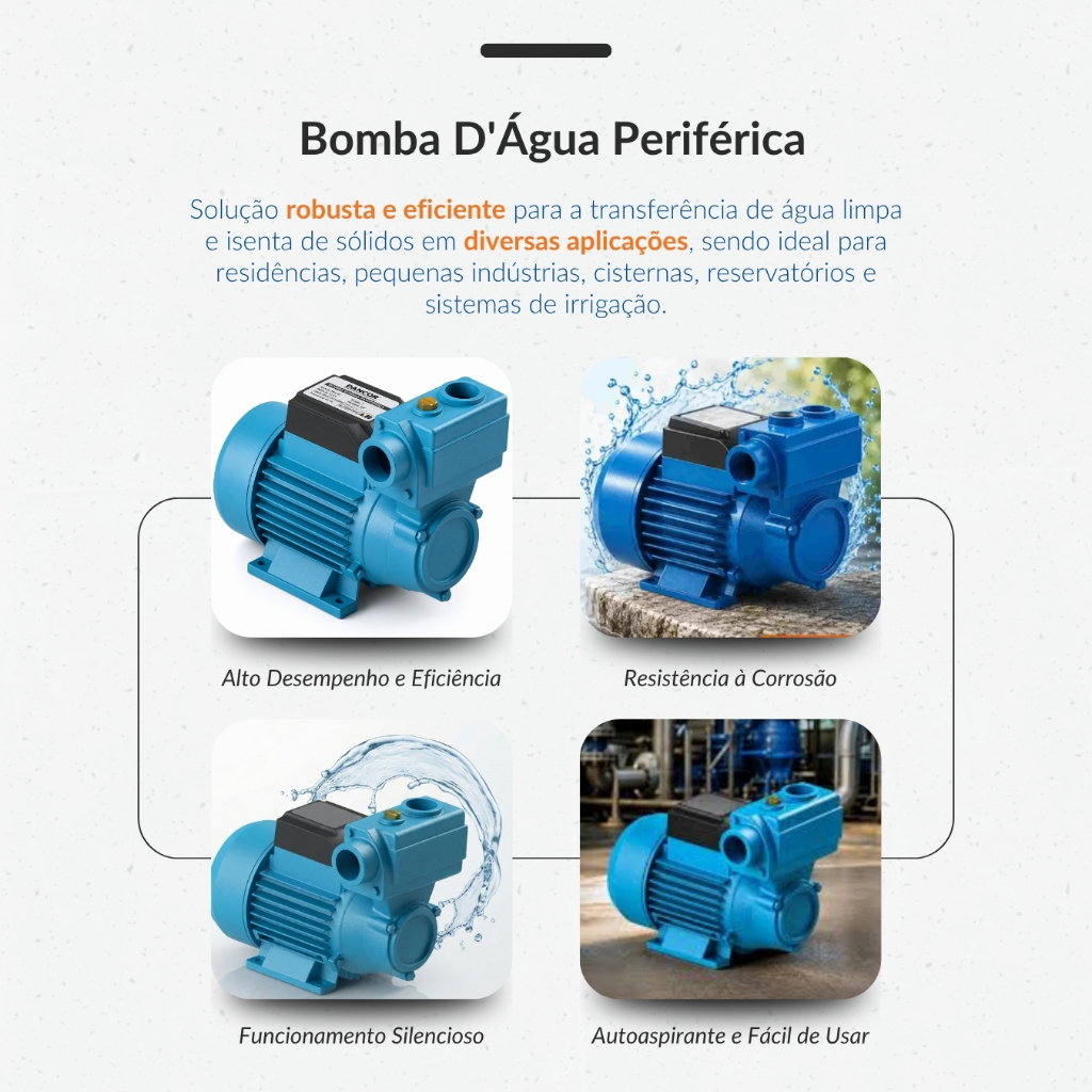 Bomba Periferica Auto Aspirante Dancor Dpa-40 1/2 Cv-bivolt · foto 2