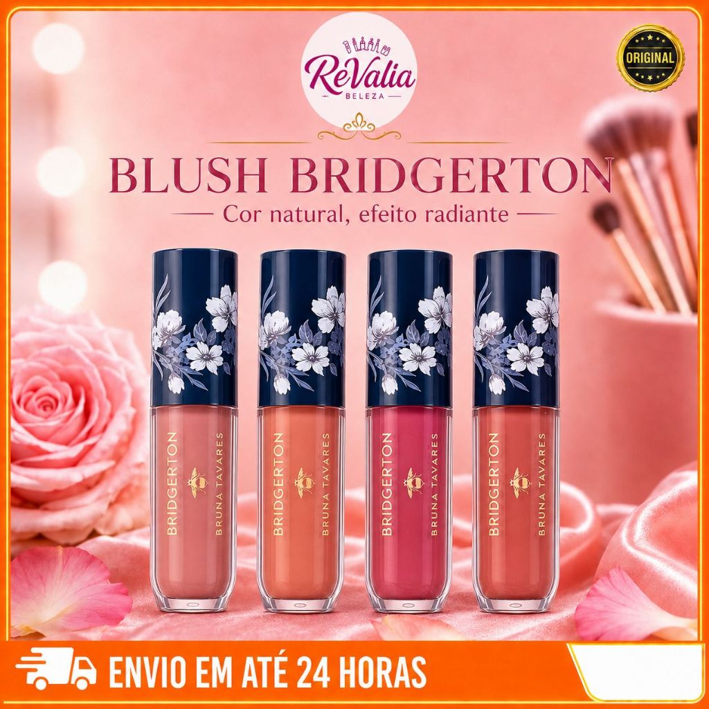 Blush Líquido Bruna Tavares BT Bridgerton Efeito Radiante Maquiagem Facial