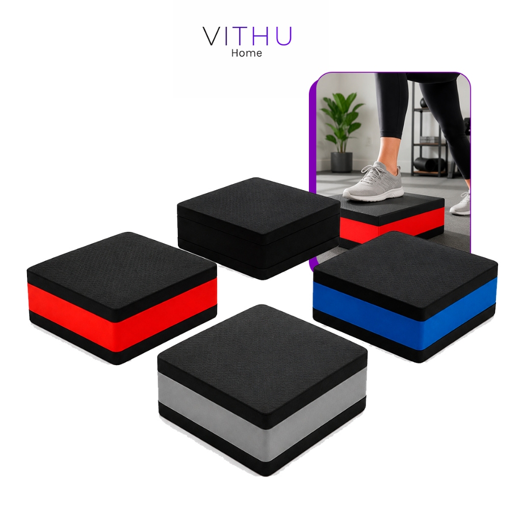 Step Academia 30x30x10cm Fitness Resistente EVA Treino Funcional Gerais Antiderrapante Plataforma