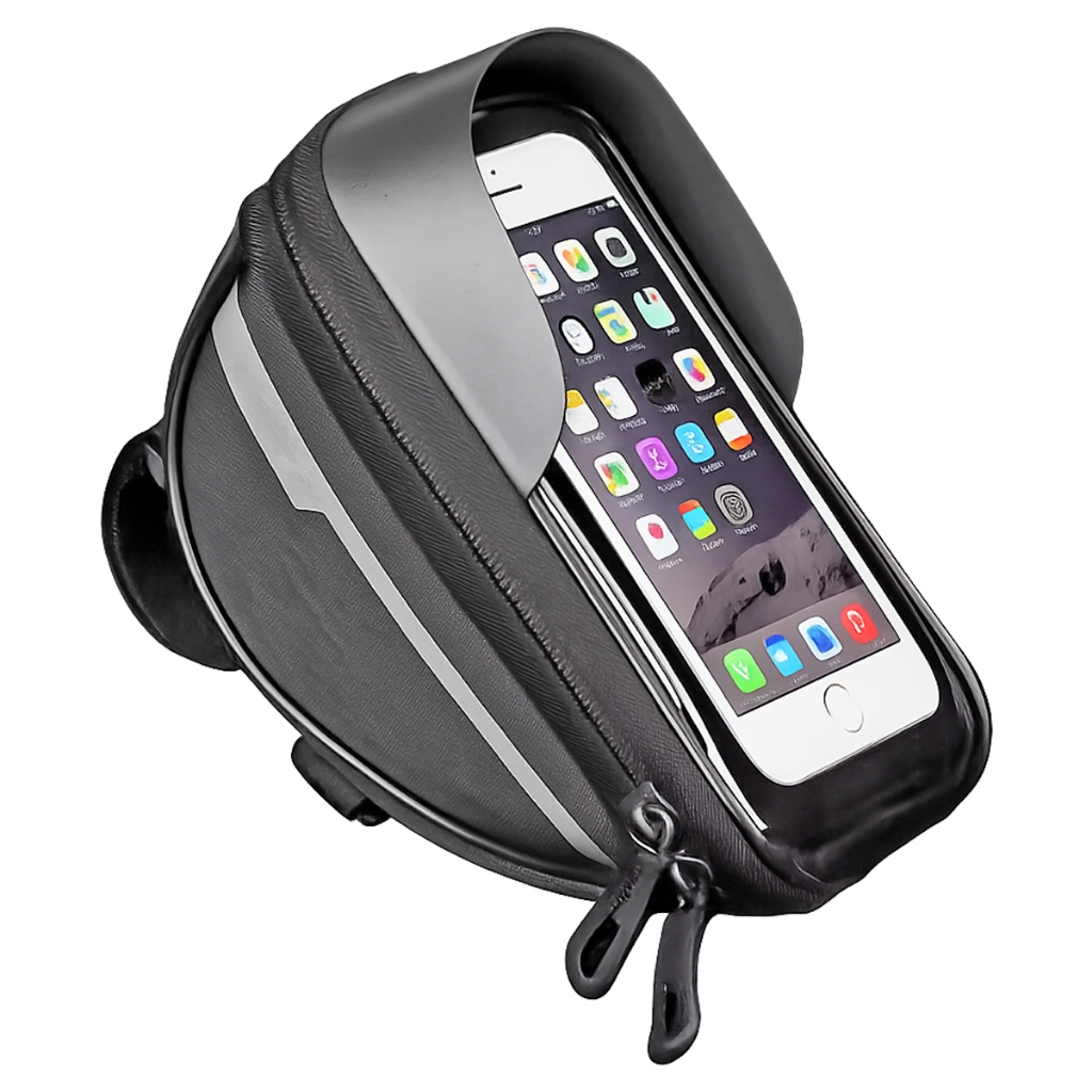 Bolsa Guidão Bicicleta Suporte Celular 7 Pol Impermeável Resistente Água Bike