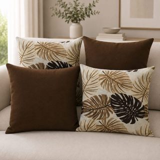 Kit 04 Almofadas 45x45 Decorativa Varios Modelos Com e Sem Enchimento