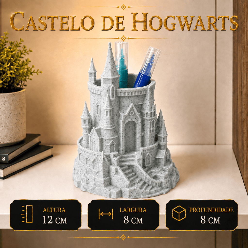 Porta Lapis HARRY POTTER Personalizado Organizador de Mesa PREMIUM
