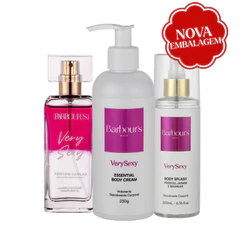 Kit Body Splash Hidratante Corporal Perfume Capilar Very Sexy Barbour's Beauty