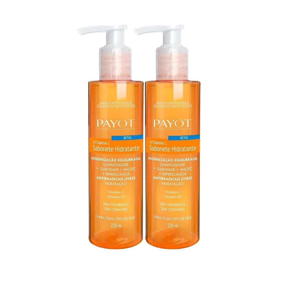 Payot sabonete facial 200ml limpeza de pele (2 unidades)