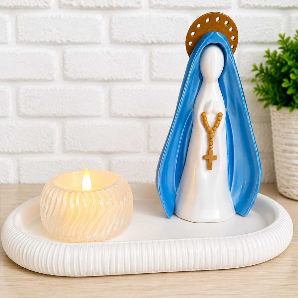 Nossa Senhora Aparecida imagem religiosa santa decorativa decoração católica presente fé e proteção Nossa Senhora
