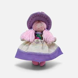 Atelie das Marocas Boneca de Pano Artesanal Bruxinha Rosa Flores Infantil Artesanato menina grande