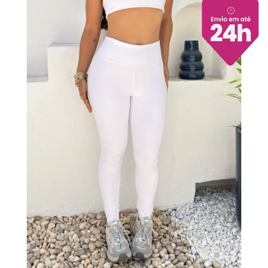Legging Liz Alta Compressão, Cintura Alta e Toque Macio | Poliamida Premium | Treino e Uso Diário