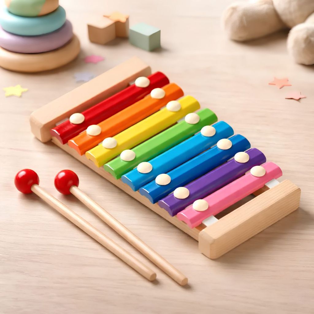 Brinquedo Pedagógico Educativo Musical Pedagógico Montessori Colorido Para Bebês Crianças Pequenas · foto 2