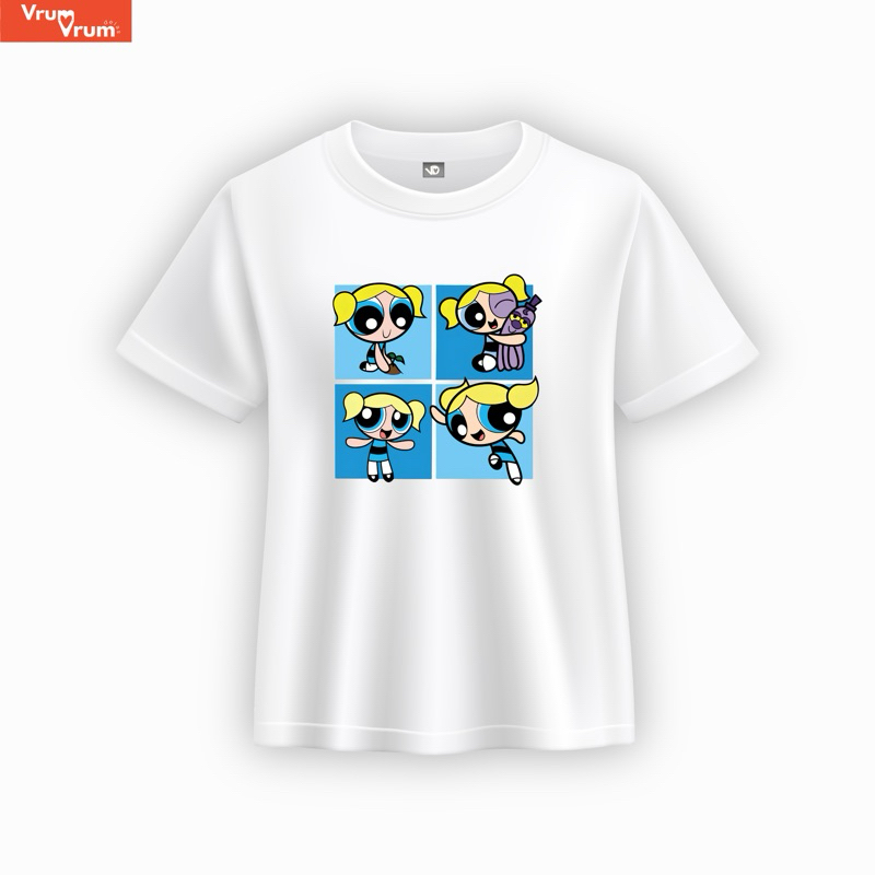 Camiseta Meninas Superpoderosas | Lindinha, Florzinha, Docinho - Feminina Branca