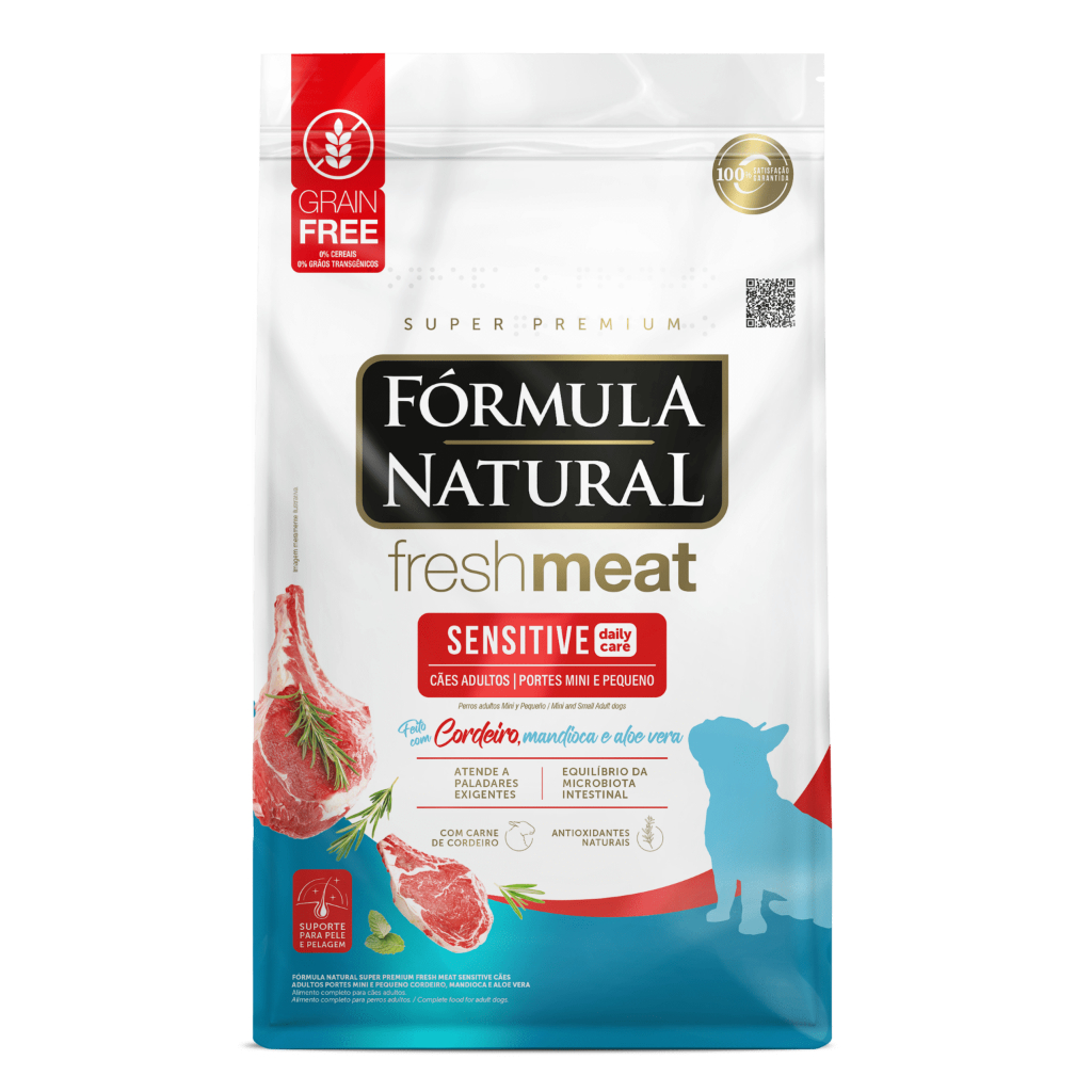 Ração Formula Natural Cães Fresh Meat Sensitive Raças Mini e Pequenas ? 1Kg