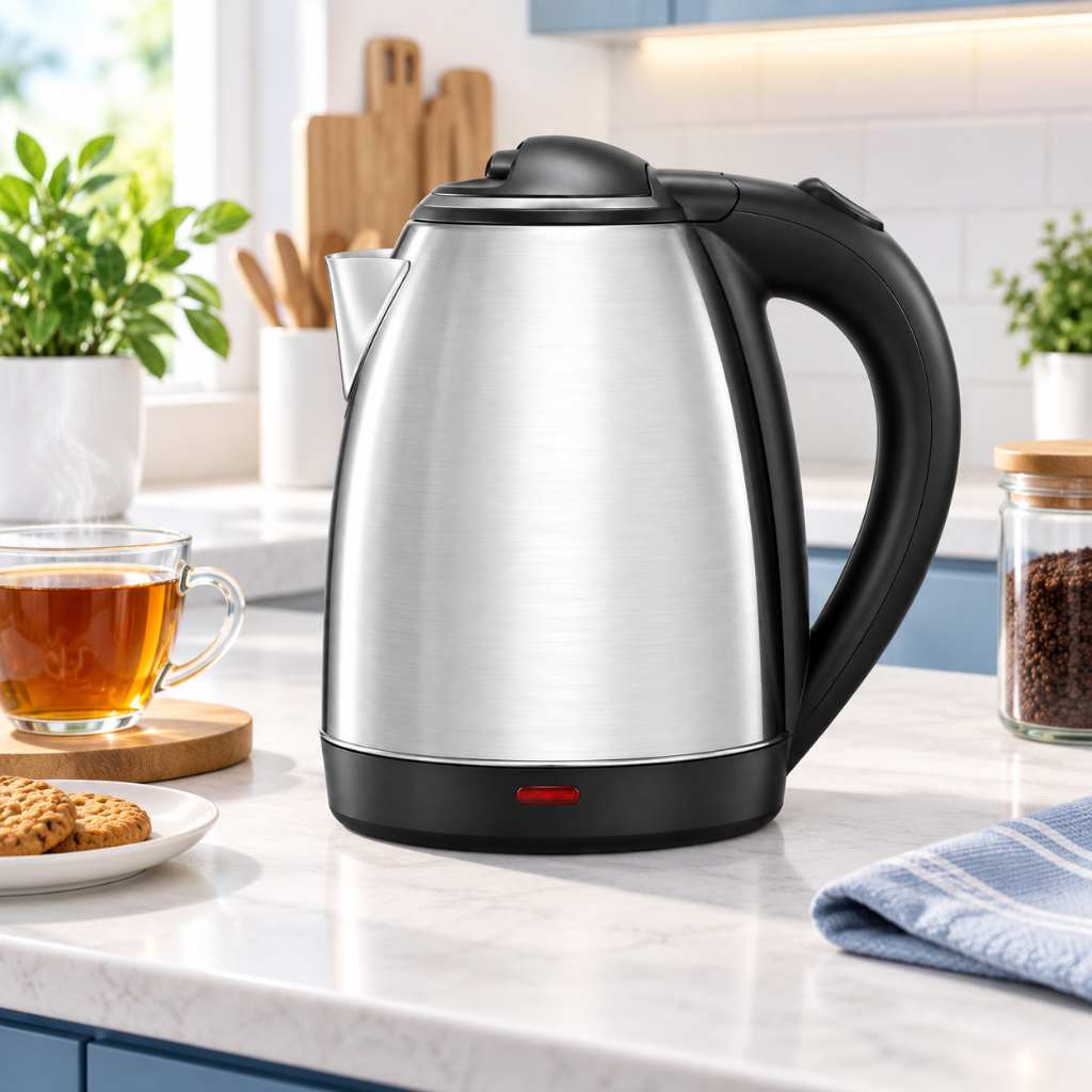 Chaleira Jarra Elétrica Aço Inox 2 Litros Elgin Potente 1200W  Desligamento Automático