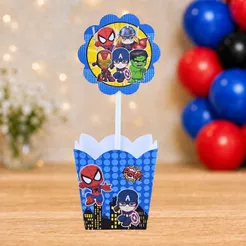 10 a 30 Centro de mesa Vingadores Baby cute - PEGUE E MONTE - Aniversário - lembrancinhas - festas