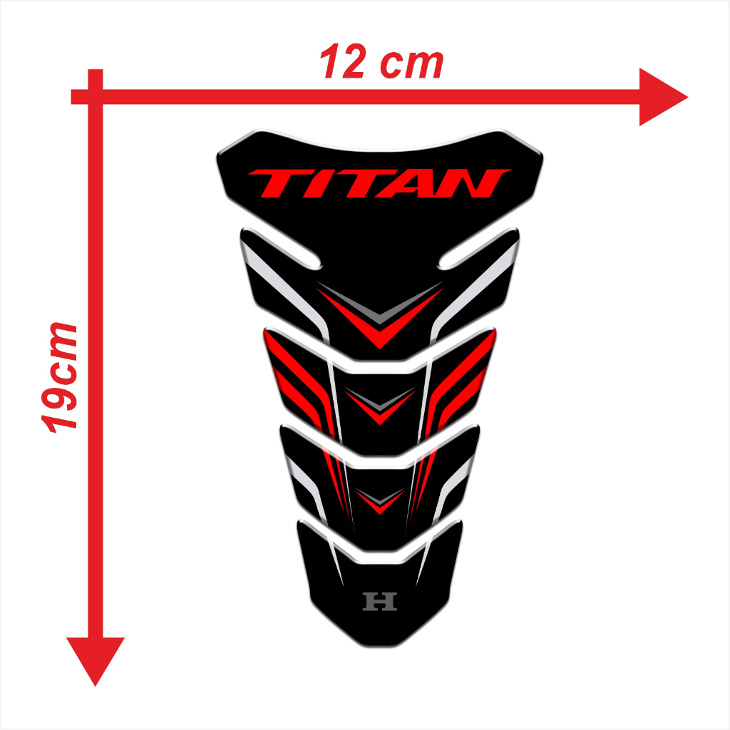 Adesivo Protetor Tanque Tankpad e Bocal 3d Resinado M70 Compatível para Moto Honda Cg Titan 160 de ano 2016 a 2024 — imagem 2 de 2