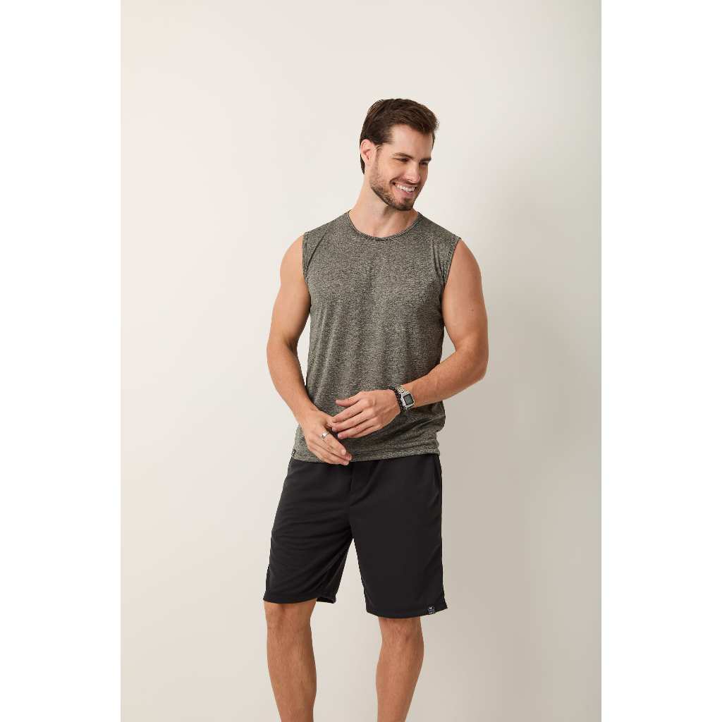 Regata Masculina Dry Rajada Oversized Academia Treino Esportiva Leve Confortável Sem Manga