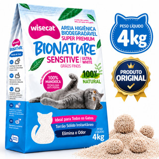 Granulado Super Premium De Mandioca 4kg Grãos Ultra Finos Bionature Sensitive Areia - Rápido Envio -