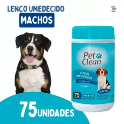 Lenços Umedecidos Macho Pet Clean para Cães e Gatos - 75 Unidades