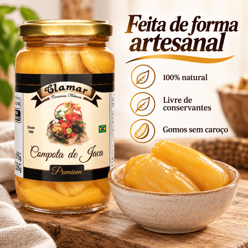 Compota de Jaca Clamar 100% Natural Deliciosa