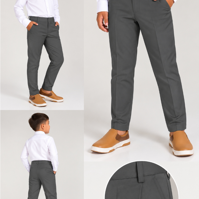 Calça Social Infantil Masculina Para Eventos, Igreja, Casamento Formatura Criança Menino