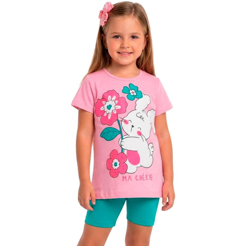 Conjunto Ciclista Infantil Menina Coelinha