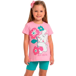 Conjunto Ciclista Infantil Menina Coelinha