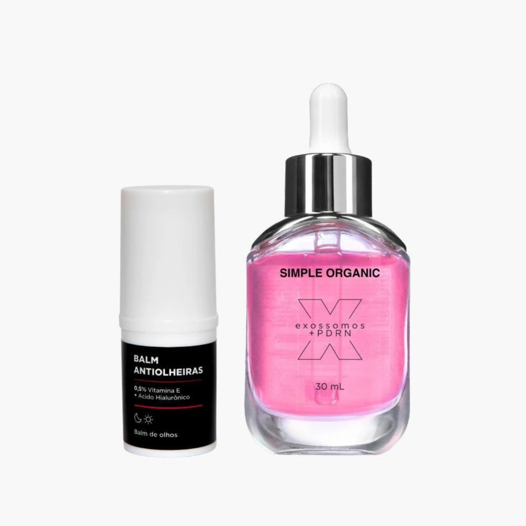 Kit Solução PDRN + Balm Antiolheiras Simple Organic